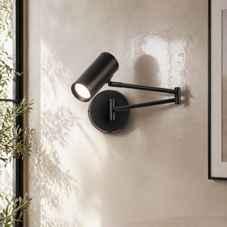 Lexi Beatrice Swing Arm Wall Lamp with charging ports