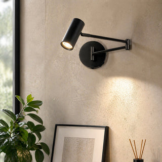 Lexi Beatrice Swing Arm Wall Lamp with charging ports