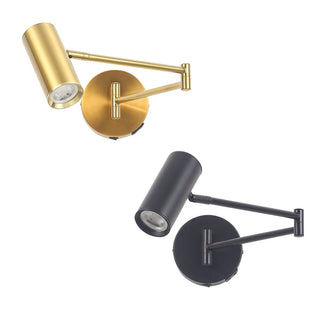 Lexi Beatrice Swing Arm Wall Lamp with charging ports