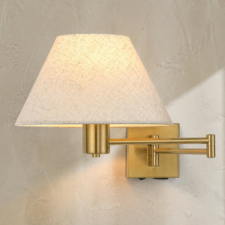 Lexi Elspet Swing Arm Wall Lamp with charging ports