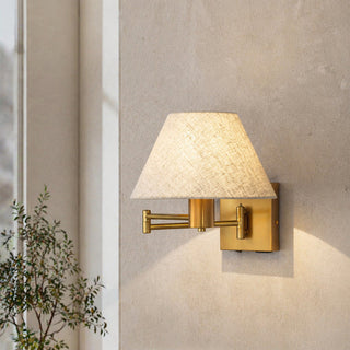 Lexi Elspet Swing Arm Wall Lamp with charging ports