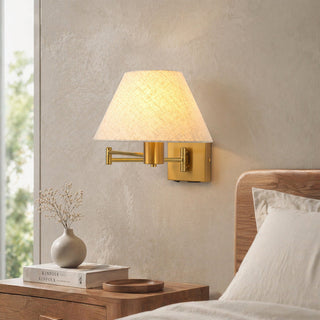 Lexi Elspet Swing Arm Wall Lamp with charging ports