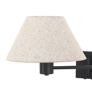 Lexi Elspet Swing Arm Wall Lamp with charging ports