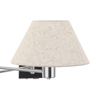 Lexi Elspet Swing Arm Wall Lamp with charging ports