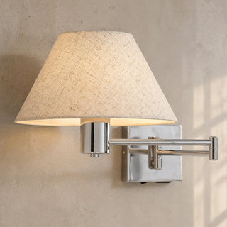 Lexi Elspet Swing Arm Wall Lamp with charging ports