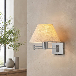 Lexi Elspet Swing Arm Wall Lamp with charging ports
