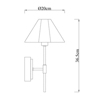 Lexi Sigrid Reading Wall Lamp with charging ports