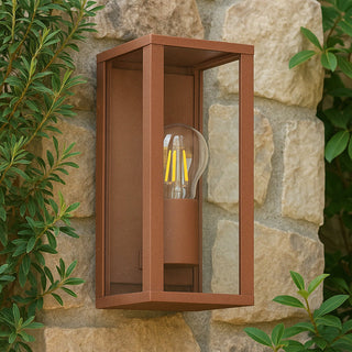 Lexi Zyra 1lt Outdoor Wall Light Rusty
