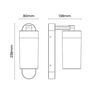 Lexi Orion Ribbed Shade Wall Light