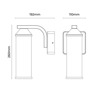 Lexi Canto CCT LED Outdoor Wall Light