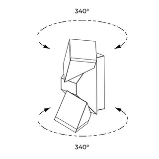 Lexi Solea Up/Down Rotatable LED Outdoor Wall Light