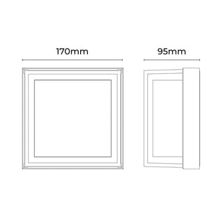 Lexi Clyro Frame CCT LED Outdoor Wall Light