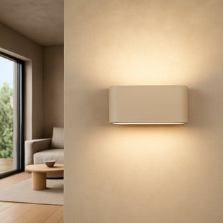 Lexi Elaro CCT LED Outdoor Wall Light Large/White