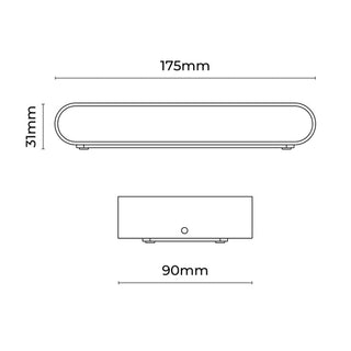Lexi Elaro CCT LED Outdoor Wall Light Large/White