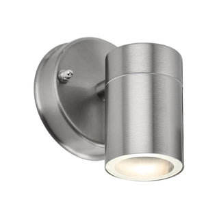 Lexi Zyven Fixed Single Outdoor Wall Light Polished Silver