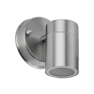 Lexi Zyven Fixed Single Outdoor Wall Light Polished Silver
