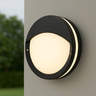 Lexi Omira CCT LED Outdoor Bunker With Eyelid Small/Black