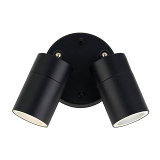 Lexi Zyven 2lt Adjustable Outdoor Wall Spotlight Black
