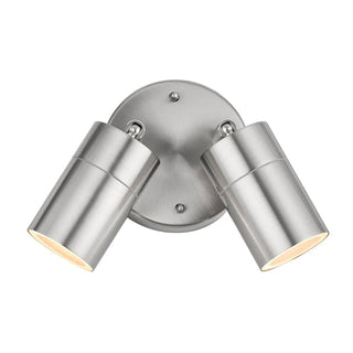 Lexi Zyven 2lt Adjustable Outdoor Wall Spotlight Polished Silver