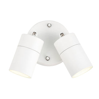 Lexi Zyven 2lt Adjustable Outdoor Wall Spotlight White