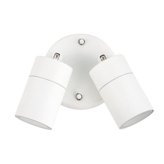 Lexi Zyven 2lt Adjustable Outdoor Wall Spotlight White