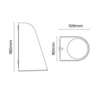 Lexi Kelro Cone Outdoor Wall Light Rusty