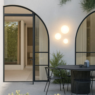 Clearance - Lexi Orlan 120mm LED Colour-Shifting Disc Wall Sconce White/Small