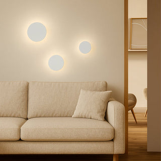 Clearance - Lexi Orlan 120mm LED Colour-Shifting Disc Wall Sconce White/Small
