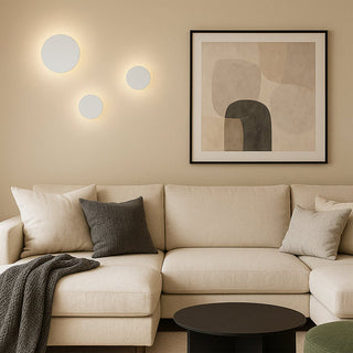 Clearance - Lexi Orlan 120mm LED Colour-Shifting Disc Wall Sconce White/Small