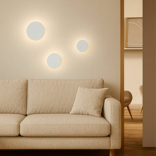 Lexi Orlan 250mm LED Colour-Shifting Disc Wall Sconce White/Large