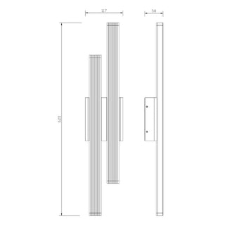 Lexi Hera 2lt LED Outdoor Wall Light