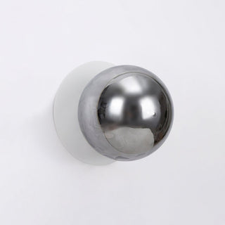 Lexi Odessa Molten Ripple Glass LED Wall Light with White Base Warm White/Small