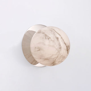 Lexi Odessa Marble Opal Glass LED Wall Light with Chrome Base Warm White/Small