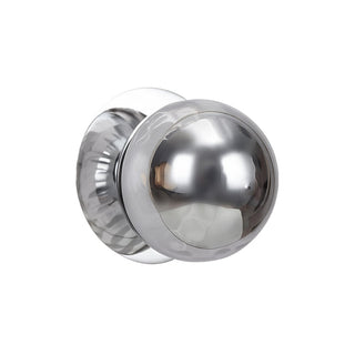 Lexi Odessa Molten Ripple Glass LED Wall Light with Chrome Base Warm White/Small