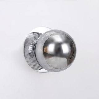 Lexi Odessa Molten Ripple Glass LED Wall Light with Chrome Base Warm White/Small