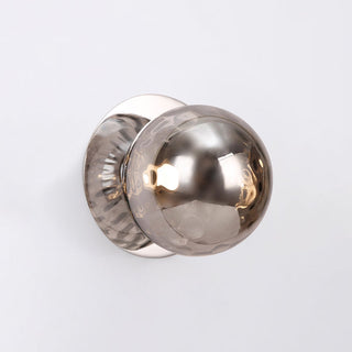 Lexi Odessa Molten Ripple Glass LED Wall Light with Chrome Base Warm White/Small