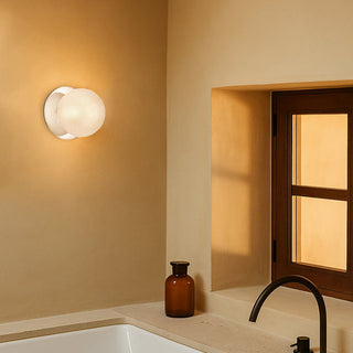 Lexi Odessa Diamond Cut Glass LED Wall Light with Chrome Base Warm White/Small