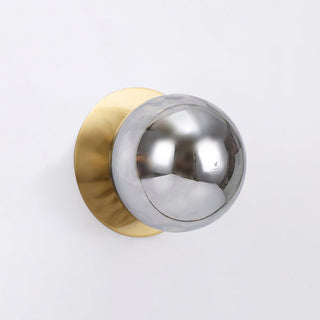 Lexi Odessa Molten Ripple Glass LED Wall Light with Brass Base Warm White/Small
