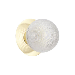 Lexi Odessa Diamond Cut Glass LED Wall Light with Gold Base Warm White/Small