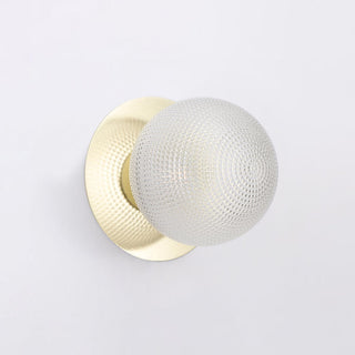 Lexi Odessa Diamond Cut Glass LED Wall Light with Gold Base Warm White/Small
