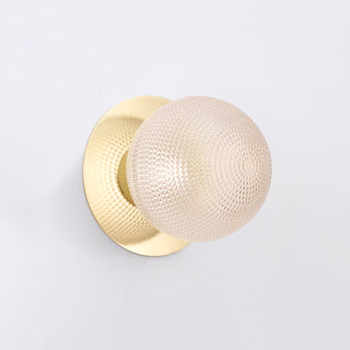 Lexi Odessa Diamond Cut Glass LED Wall Light with Gold Base Warm White/Small
