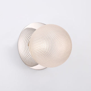 Lexi Odessa Diamond Cut Glass LED Wall Light with Chrome Base Warm White/Large