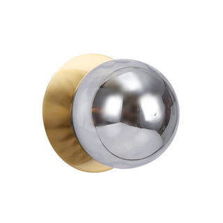 Lexi Odessa Molten Ripple Glass LED Wall Light with Brass Base Warm White/Large