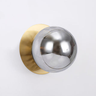 Lexi Odessa Molten Ripple Glass LED Wall Light with Brass Base Warm White/Large