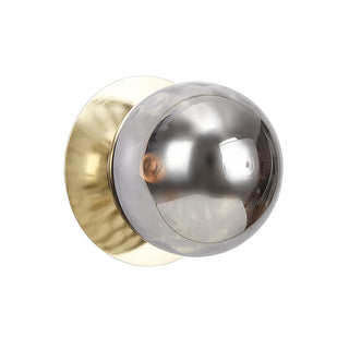 Lexi Odessa Molten Ripple Glass LED Wall Light with Gold Base Warm White/Large