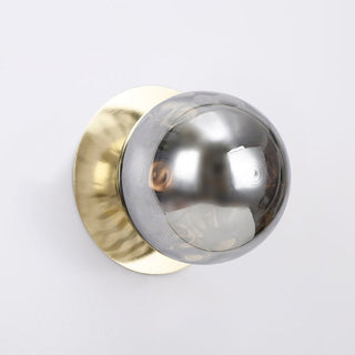 Lexi Odessa Molten Ripple Glass LED Wall Light with Gold Base Warm White/Large
