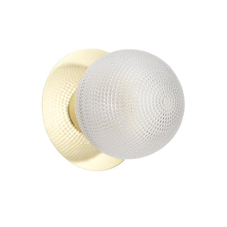 Lexi Odessa Diamond Cut Glass LED Wall Light with Gold Base Warm White/Large