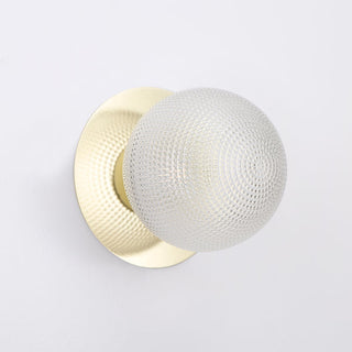 Lexi Odessa Diamond Cut Glass LED Wall Light with Gold Base Warm White/Large