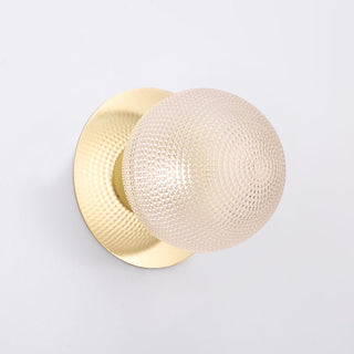 Lexi Odessa Diamond Cut Glass LED Wall Light with Gold Base Warm White/Large