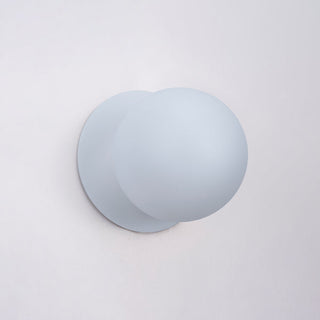 Lexi Odessa Opal Frosted Glass LED Wall Light with White Base White/Small